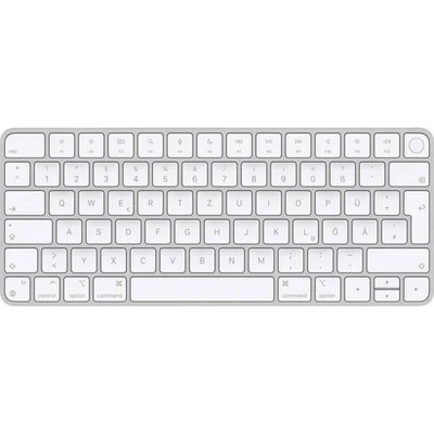 Apple Magic Keyboard Touch ID Bluetooth Clavier allemand, QWERTZ, Mac blanc - Photo 1/3