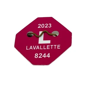 Etiqueta de playa de Nueva Jersey 2023 LAVALLETTE, NJ de plástico NJ - Imagen 1 de 2