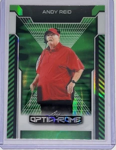 Andy Reid 2025 Hoja Ópticromo Verde Prismático SSP 1/1 - Imagen 1 de 2