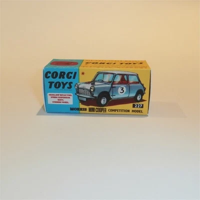 Corgi Toys  227 Mini Cooper Competition Repro Box - Image 1 of 4
