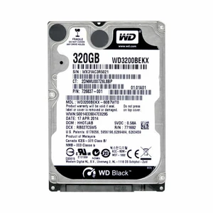 Western Digital Black 320GB WD3200BEKX 7200RPM SATA 2.5" Laptop HDD Hard Drive - Picture 1 of 5