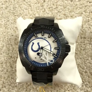 Reloj Invicta Indianapolis Colts Acero Negro 46mm Nuevo 47896 - Imagen 1 de 7