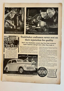 1941 Studebaker Champion Club Sedan, Hires Root Beer,Listerine Vintage Print Ads - Picture 1 of 2