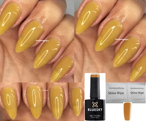 BLUESKY GEL POLISH MUSTARD YELLOW CIDER FIZZ CS08 NAIL UV LED SOAK OFF, SALE - Picture 1 of 4