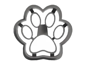 Dog Footprint Cookie Cutter | 3D Printed, 3D Figurines - Picture 1 of 2