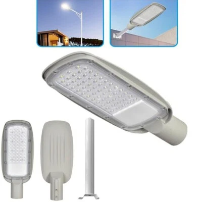ROBERTAGOR DRIWEI LAMPIONE STRADALE A LED CON PALO STAFFA ESTERNO FARO LED LUCE FREDDA 6500K 150W*