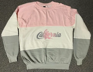 Vtg 80s California Travel Souvenir Sweatshirt Color lock Puffy Print Adult XL - Picture 1 of 4