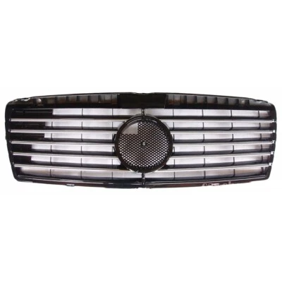 Front Grille For Mercedes Benz W210 1995-1999 E320 Black + Chrome Sport Type - Imagem 1 de 4