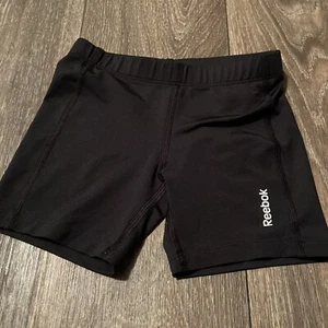 Reebok Play Dry Shorts Girls Youth Size XXS Polyester & Spandex Color Black - Picture 1 of 5
