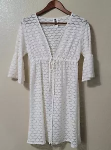 Jantzen Badeanzug Cover Up Damen Gr. S weiß Bademode Halstuch Krawatte leicht Strand - Bild 1 von 11