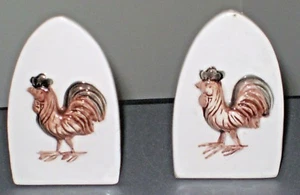 Artmark Farmhouse Roosters Chickens Salt & Pepper Original Stickers - Picture 1 of 3