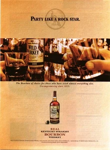 2003 PRINT AD - WILD TURKEY BOURBON WHISKEY AD - PARTY LIKE A ROCKSTAR. - Bild 1 von 1
