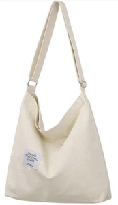 Women's Retro Large Size Canvas Shoulder Bag Hobo Crossbody Handbag - Picture 1 of 4