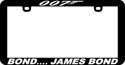 007 JAMES BOND ASSORTED LICENSE TO KILL PERSONALIZE LICENSE PLATE FRAME TAG - Image 1 of 4