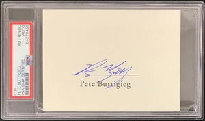 Pete Buttigieg Signed Cut Book Page South Bend IN Mayor Navy Autograph PSA/DNA - Picture 1 of 3