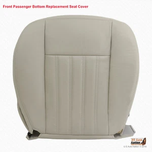 2004 Lincoln Aviator - Front PASSENGER Bottom Leather Replacement Seat Cover Tan - Picture 1 of 7