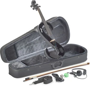 Stagg 4/4 S-Shape Electric Viola with Soft Case and Headphones EVA 4/4 BK Black - Picture 1 of 3