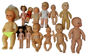 Vintage Baby Doll Lot x13 ALCO AMERICAN CHARACTER LORRIE GINNY VOGUE Rubber Plas - Picture 1 of 19