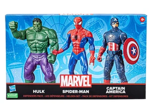 Marvel Actionfiguren Hulk Spider-Man Captain America Set 3er Pack ca 24 cm NEU - Bild 1 von 10