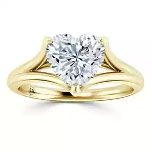 5 carat lab grown diamond ring Heart shape engagement wedding anniversary ring - Picture 1 of 6