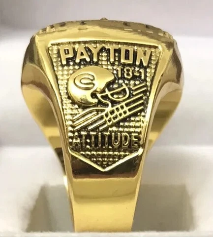 SUPERBOWL XX 1985 WALTER PAYTON CHICAGO BEARS CHAMPIONSHIP MVP RING Sz 11 w/BOX Cover