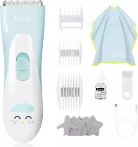 Baby Hair Clippers, Ceramic Blade Electric Kids Hair Trimmer, Ultra-Quiet Cordle - Picture 1 of 12