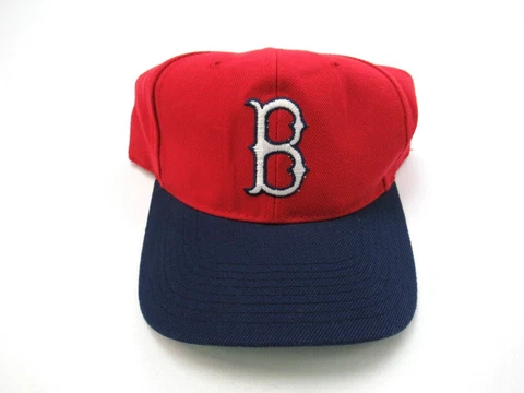 Sports Specialties Snapback Mens OSFM Boston Red Socks Plain B Logo Green Brim Cover