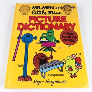 Mr Men & Little Miss Picture Dictionary Roger Hargreaves Vintage Kids Book Words - Picture 1 of 15