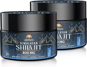 Ajoblanco 800 Mg Himalayan Shilajit Resin, Shilajit Pure Himalayan pack of 2 - Picture 1 of 7