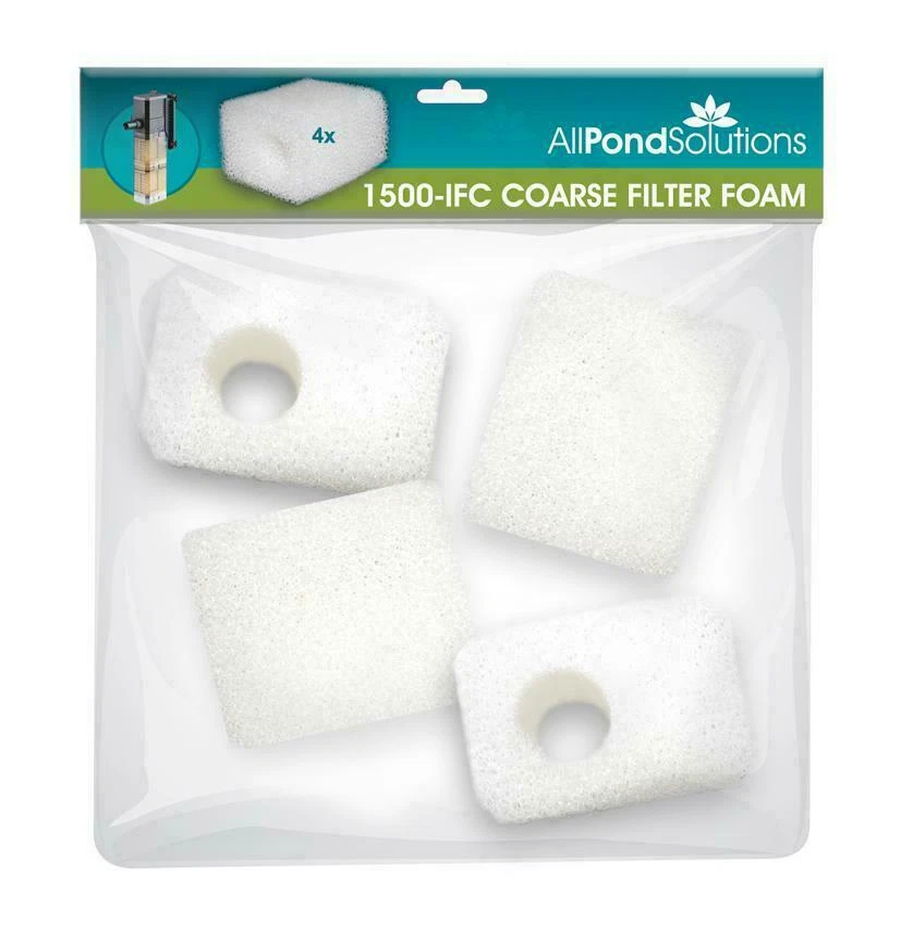 ALL POND SOLUTIIONS Aquarium Fish Tank Internal Filter Foams Media - 600-IFC 900-IFC 1500-IFC - Pk 4