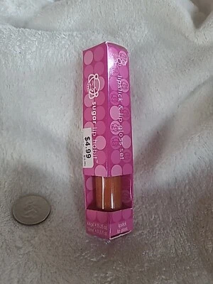 Juego de lápiz labial y brillo Sugar Lip Habit doble acabado raro descontinuado princesa Foto 1 de 4