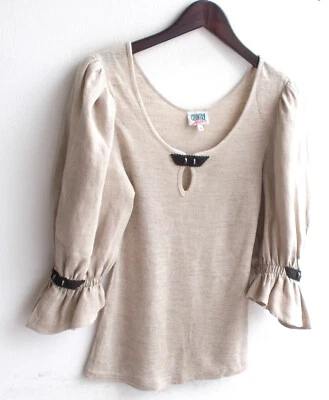 Damen Trachten Shirt beige, Ärmel Leinen Gr. 36 v. Country Line - Bild 1 von 2