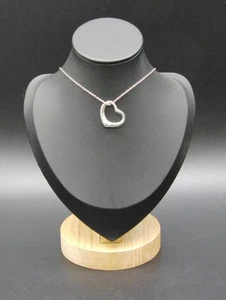 Tiffany & Co. Elsa Peretti Open Heart Pendant Necklace 42cm Sterling Silver 925 - Picture 1 of 7