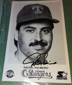 ***ONE-OF-A-KIND*** Photo Signed by Rafael Palmeiro Texas Rangers FA Starter - Picture 1 of 1