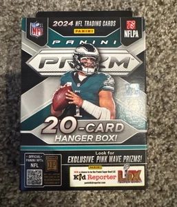 2024 Panini Prizm NFL Football 20-Card Hanger Box - Look For Exclusive Green Wave - Bild 1 von 2