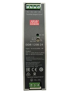Mean Well DDR-120B-24 Hutschienen Netzteil 24V 5A 120W Grau - Bild 1 von 2