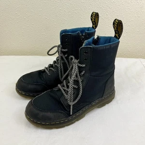 Dr. Martens Combs Zip Boots Black Ripstop/Ajax Unisex Kids Size 2 - Picture 1 of 8