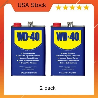 WD-40 Multi-Use Product Lubricant Bulk 1 Gallon x 2 pack