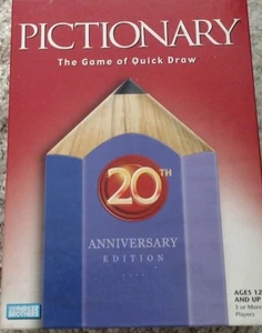 Pictionary The Game of Quick Draw 20th Anniversary Edition Parker Brothers - Picture 1 of 9