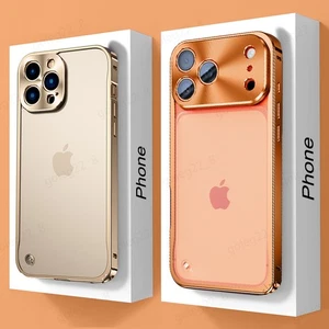 Phone Case For iPhone 17 Pro Max 16 15 14 13 Aluminium Alloy Buckle Matte Cover - Picture 1 of 21