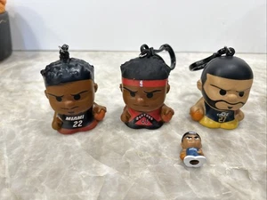 Three (3) NBA Squeezy Mates 2.5" Squishy Keychain Basketball Squeeze Sport - Picture 1 of 4
