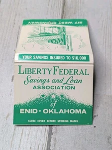 Vintage Matchbook Cover Liberty Federal Enid Oklahoma - Picture 1 of 3