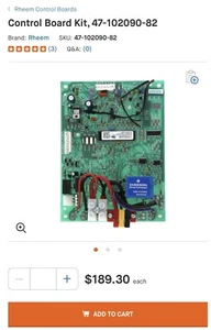 Emerson Climate control Board 60A/250VAC - Picture 1 of 6