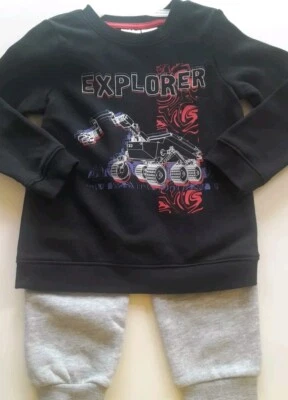 Kidgets Niño Pequeño Niño 3T 2 piezas Pantalones Jogger y Sudadera Nuevo con Etiquetas Negro/Gris Nuevo Foto 1 de 4