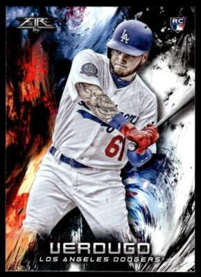 2018 Topps Fire Alex Verdugo Rookie Los Angeles Dodgers #11 R16 - Image 1 of 2