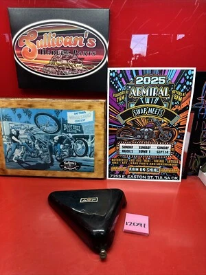 Cubierta lateral de batería Harley Xlcr Xlcr1000 Café Racer Sportster Ironhead 1979 77 78 Foto 1 de 4