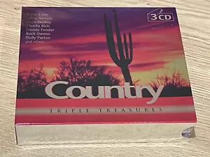 Country Triple Treasures - 3 CD's Album Box Set - 2002 - Bobby Bare, Brenda Lee - Picture 1 of 6