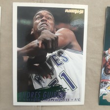 Card 94-95 Fleer Minnesota Timberwolves Basketball #324 Andres Guibert