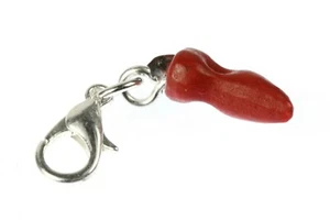 Chili Charm Anhänger Miniblings Peperoni Paprika Mexico Bettelanhänger rot 15mm - Bild 1 von 3