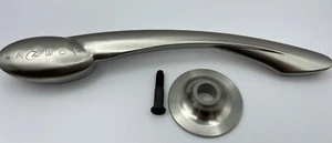 La Z Boy Recliner Silver Handle with Trim Ring Right Side. 11" FREE SHIPPING! - Picture 1 of 5